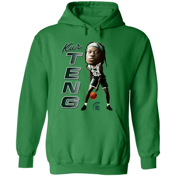 Kur Teng Michigan State Spartans Ncaa Caricature Hoodie - Image 2