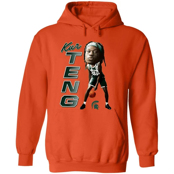 Kur Teng Michigan State Spartans Ncaa Caricature Hoodie - Image 6