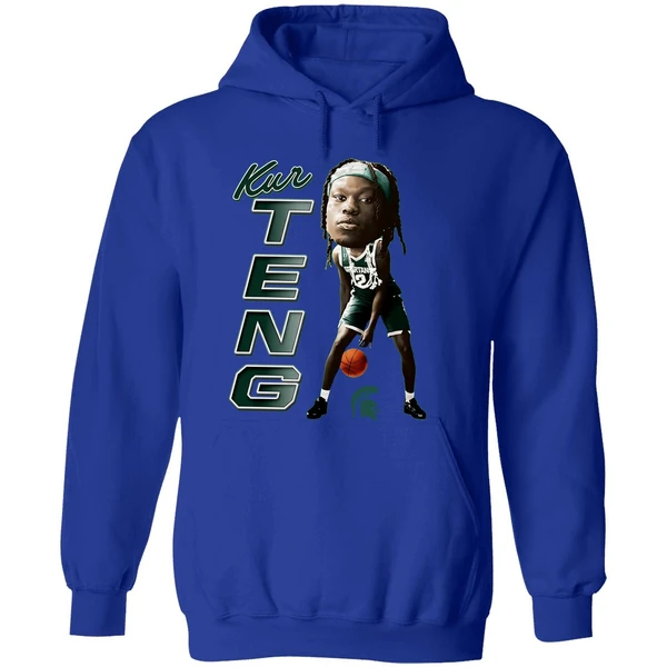 Kur Teng Michigan State Spartans Ncaa Caricature Hoodie - Image 7