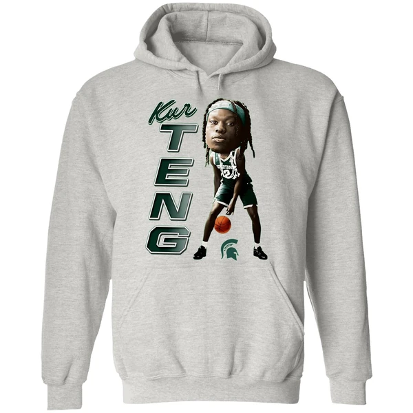 Kur Teng Michigan State Spartans Ncaa Caricature Hoodie - Image 9