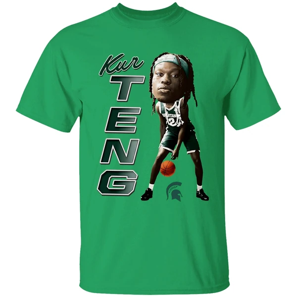 Kur Teng Michigan State Spartans Ncaa Caricature Shirt - Image 2