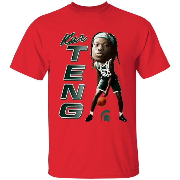Kur Teng Michigan State Spartans Ncaa Caricature Shirt - Image 7