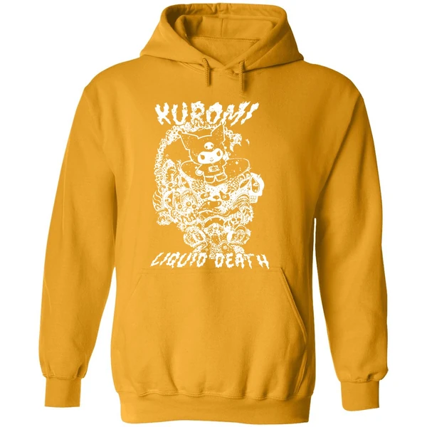 Kuromi Liquid Death Tonal Logo Hoodie