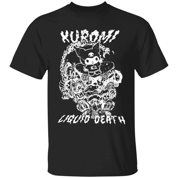 Kuromi Liquid Death Tonal Logo Shirt