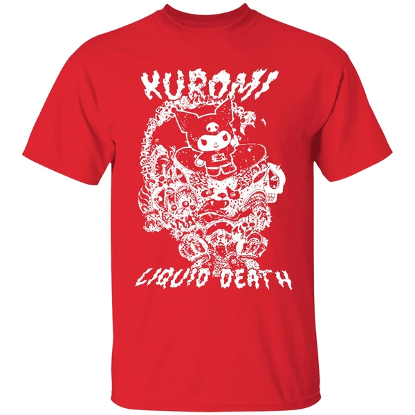 Kuromi Liquid Death Tonal Logo Shirt - Image 7