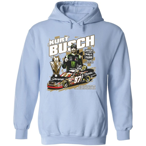 Kurt Busch Checkered Flag Sports Nascar 2026 Hall Of Fame Hoodie - Image 4