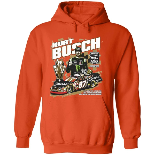 Kurt Busch Checkered Flag Sports Nascar 2026 Hall Of Fame Hoodie - Image 6