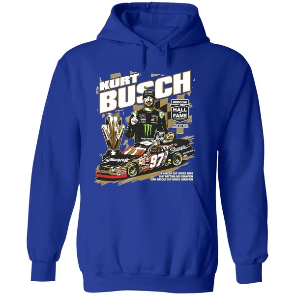 Kurt Busch Checkered Flag Sports Nascar 2026 Hall Of Fame Hoodie - Image 7