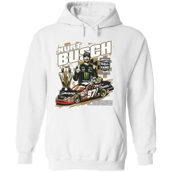 Kurt Busch Checkered Flag Sports Nascar 2026 Hall Of Fame Hoodie - Image 8