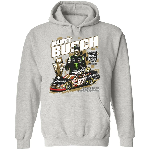 Kurt Busch Checkered Flag Sports Nascar 2026 Hall Of Fame Hoodie - Image 9