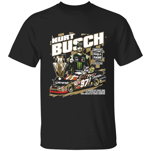Kurt Busch Checkered Flag Sports Nascar 2026 Hall Of Fame Shirt