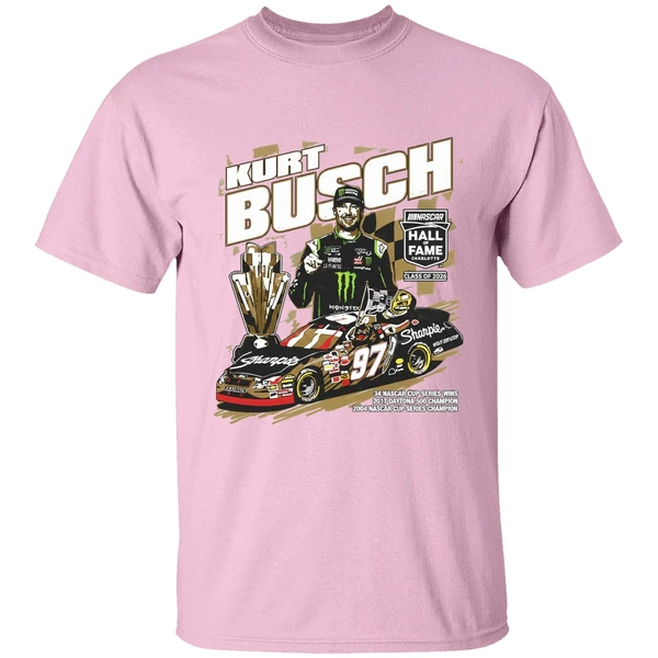 Kurt Busch Checkered Flag Sports Nascar 2026 Hall Of Fame Shirt - Image 3