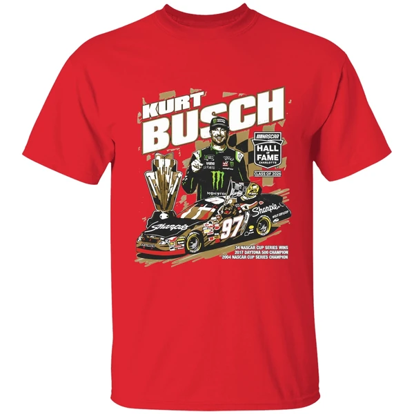Kurt Busch Checkered Flag Sports Nascar 2026 Hall Of Fame Shirt - Image 7