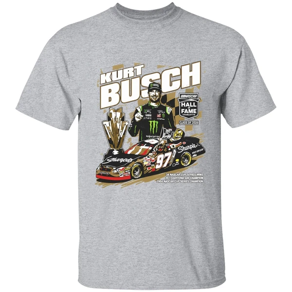 Kurt Busch Checkered Flag Sports Nascar 2026 Hall Of Fame Shirt - Image 9