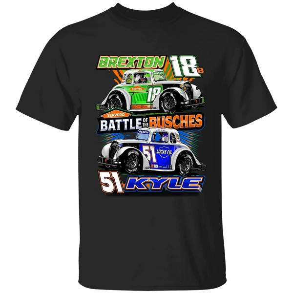 Kyle Busch Battle Of The Busches Black 2 Spot Shirt