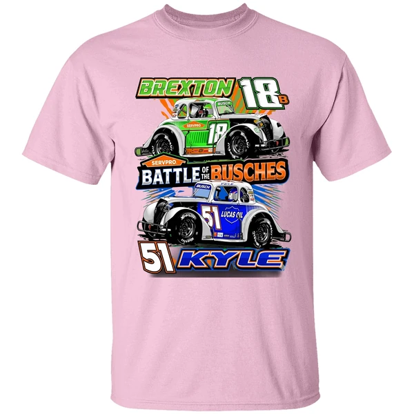 Kyle Busch Battle Of The Busches Black 2 Spot Shirt - Image 3