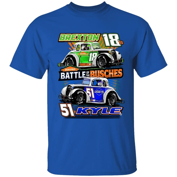Kyle Busch Battle Of The Busches Black 2 Spot Shirt - Image 8
