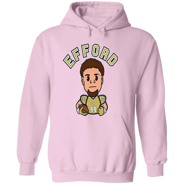Kyle Efford 44 Georgia Tech Football Caricature Hoodie - Image 5