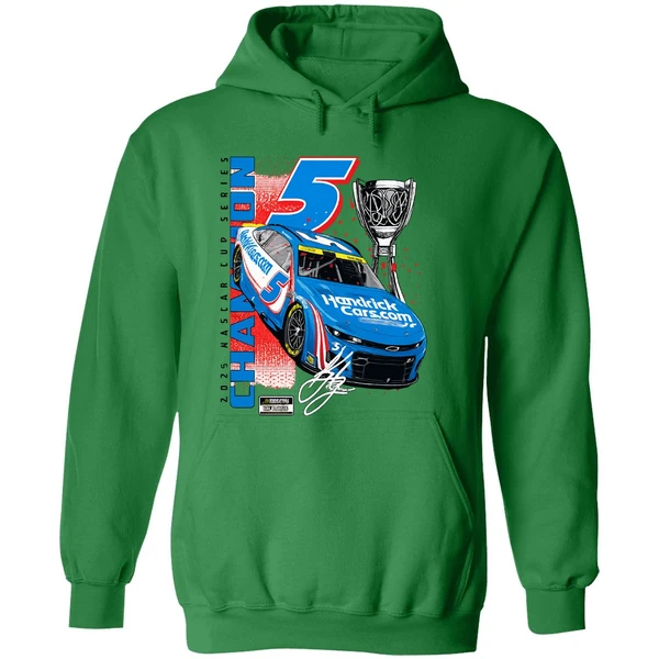 Kyle Larson Hendrick Motorsports Team 2025 Nascar Cup Series Champion Car Hoodie - Image 2