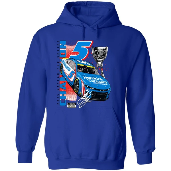 Kyle Larson Hendrick Motorsports Team 2025 Nascar Cup Series Champion Car Hoodie - Image 7