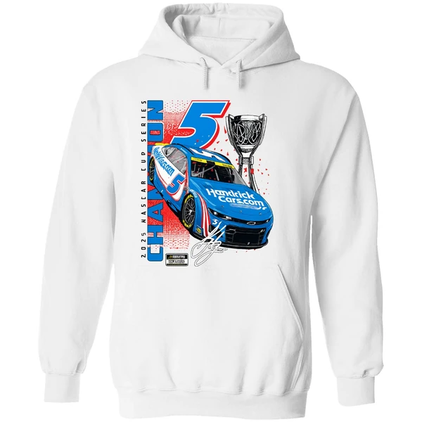 Kyle Larson Hendrick Motorsports Team 2025 Nascar Cup Series Champion Car Hoodie - Image 8
