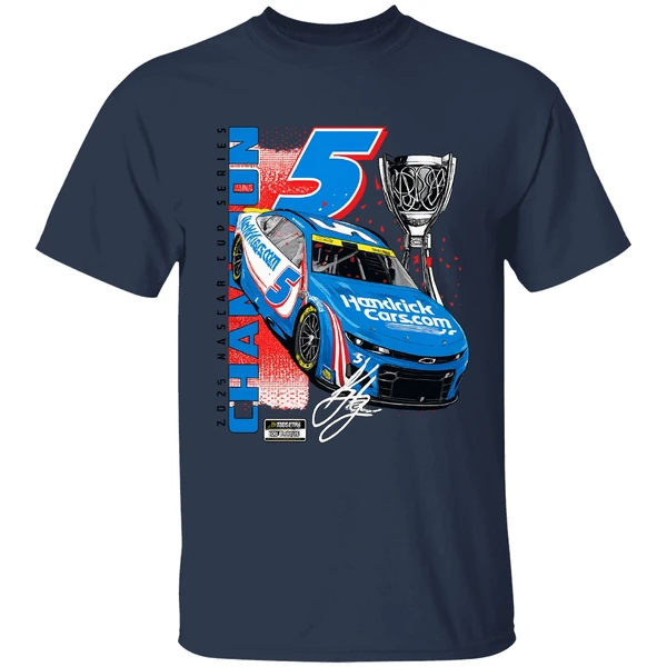 Kyle Larson Hendrick Motorsports Team 2025 Nascar Cup Series Champion Car Shirt - Image 4