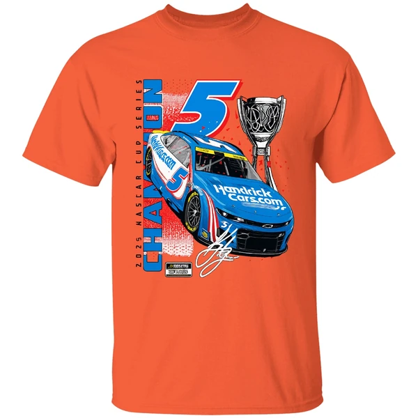 Kyle Larson Hendrick Motorsports Team 2025 Nascar Cup Series Champion Car Shirt - Image 5
