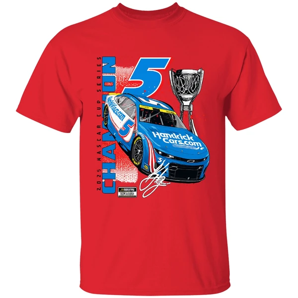 Kyle Larson Hendrick Motorsports Team 2025 Nascar Cup Series Champion Car Shirt - Image 6