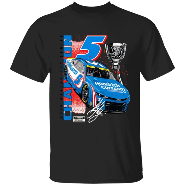 Kyle Larson Hendrick Motorsports Team 2025 Nascar Cup Series Champion Car Shirt - Image 8