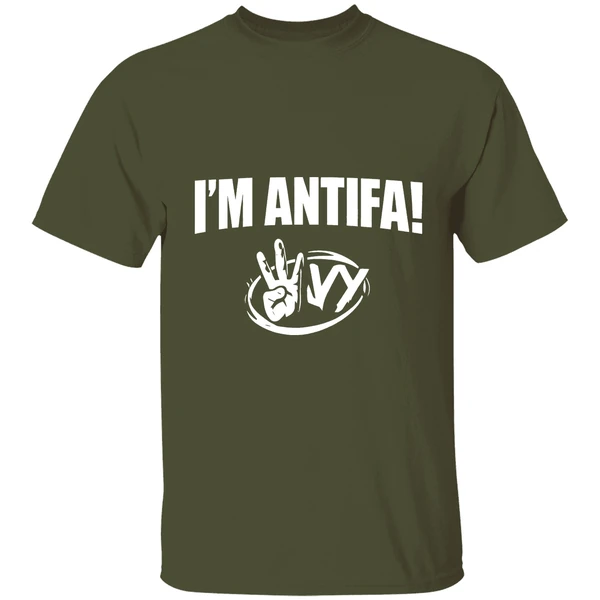 kyle wagner with im antifa shirt militarygreen