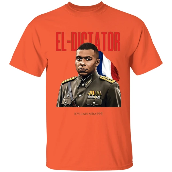kylian mbappe el dictator shirt orange