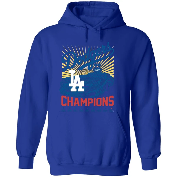 La Baseball World Series Champion 1955 1959 1963 1965 1981 1988 2020 2024 2025 Hoodie - Image 7
