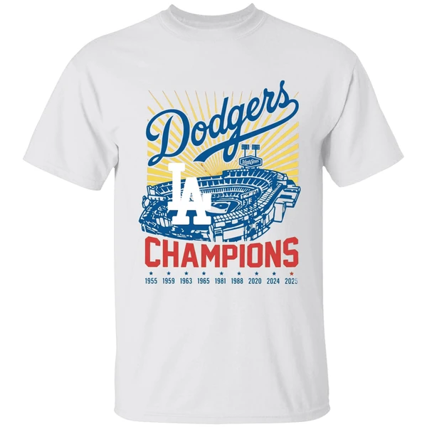 La Baseball World Series Champion 1955 1959 1963 1965 1981 1988 2020 2024 2025 Shirt