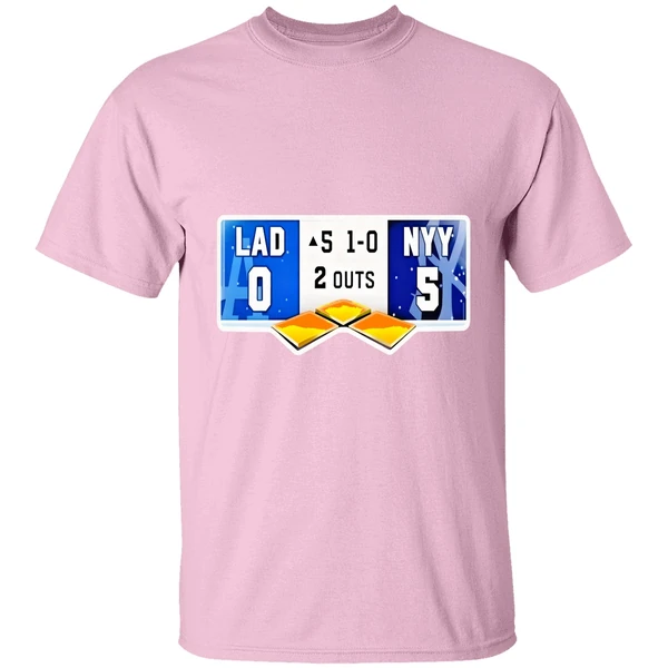 La Dodgers Vs Ny Yankees 0 5 1 0 2 Outs Shirt - Image 3