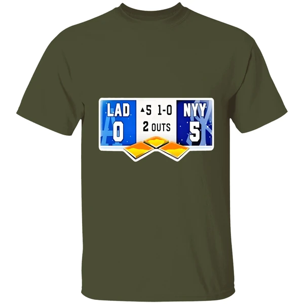 La Dodgers Vs Ny Yankees 0 5 1 0 2 Outs Shirt - Image 4