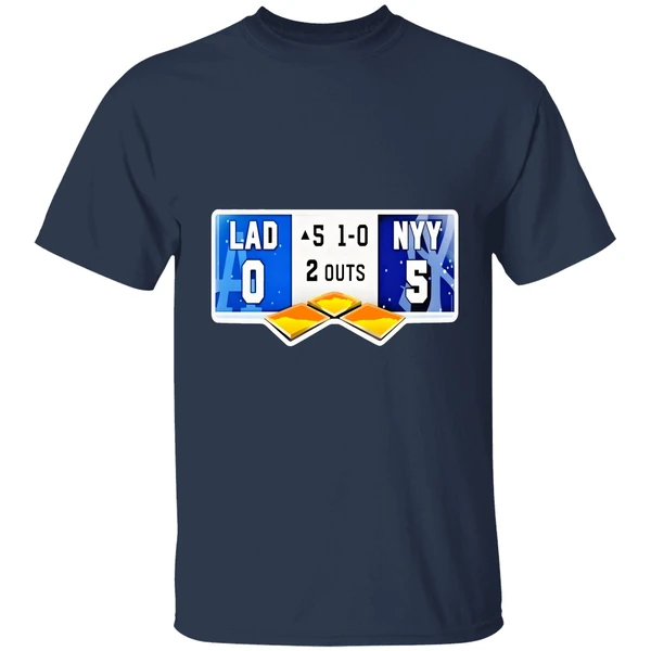 la dodgers vs ny yankees 0 5 1 0 2 outs shirt navy