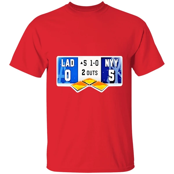 La Dodgers Vs Ny Yankees 0 5 1 0 2 Outs Shirt - Image 7