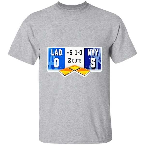La Dodgers Vs Ny Yankees 0 5 1 0 2 Outs Shirt - Image 9