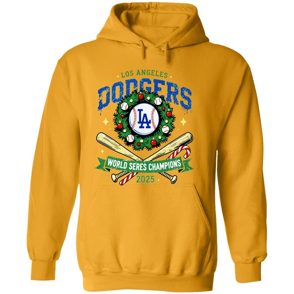 La Dodgers World Series Champions 2025 Christmas Hoodie