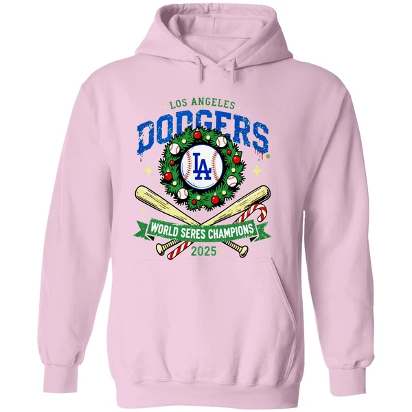 La Dodgers World Series Champions 2025 Christmas Hoodie - Image 5