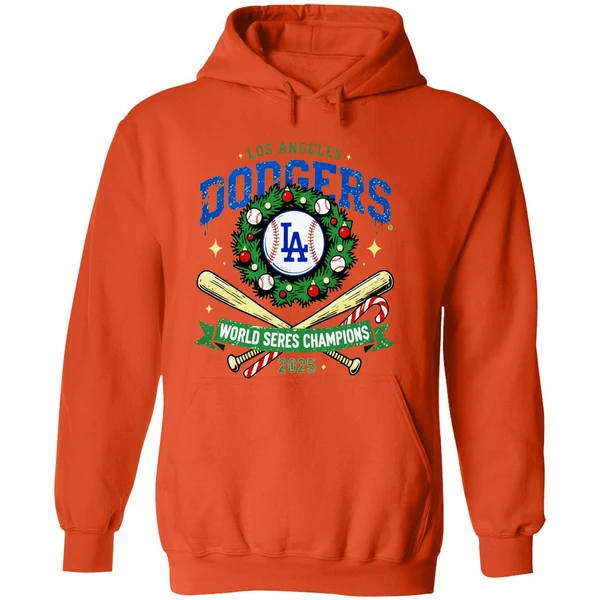 La Dodgers World Series Champions 2025 Christmas Hoodie - Image 6