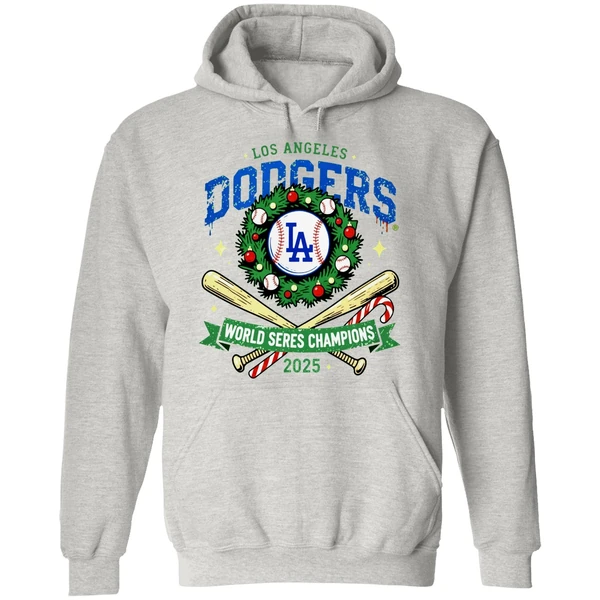 La Dodgers World Series Champions 2025 Christmas Hoodie - Image 9