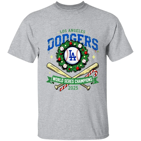 La Dodgers World Series Champions 2025 Christmas Shirt - Image 6