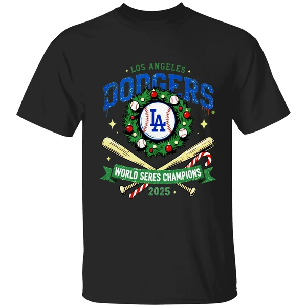 La Dodgers World Series Champions 2025 Christmas Shirt - Image 7