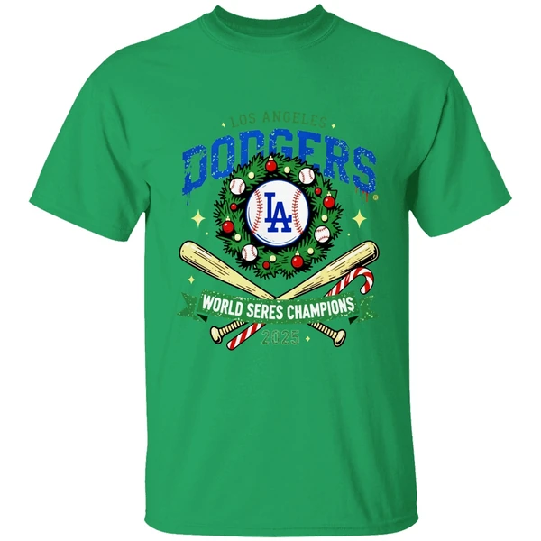 La Dodgers World Series Champions 2025 Christmas Shirt - Image 8