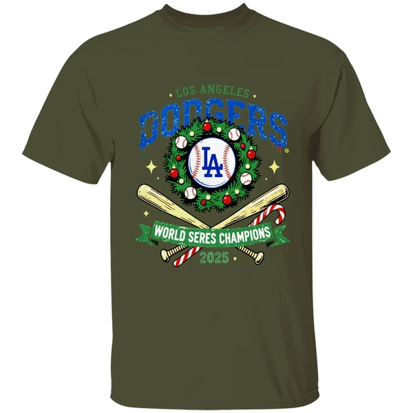 La Dodgers World Series Champions 2025 Christmas Shirt - Image 9
