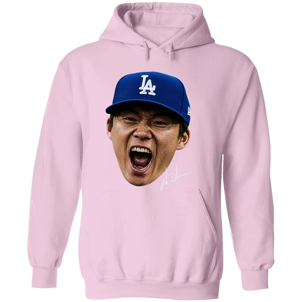 La Dodgers Yoshinobu Yamamoto Japanese Pitcher Signature Hoodie - Image 5