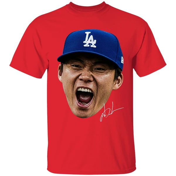 La Dodgers Yoshinobu Yamamoto Japanese Pitcher Signature Shirt - Image 7