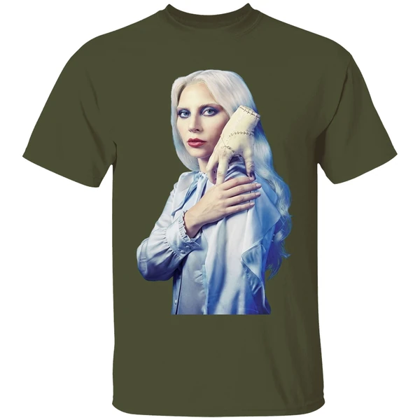 lady gaga rosaline rotwood wednesday season 2 shirt militarygreen