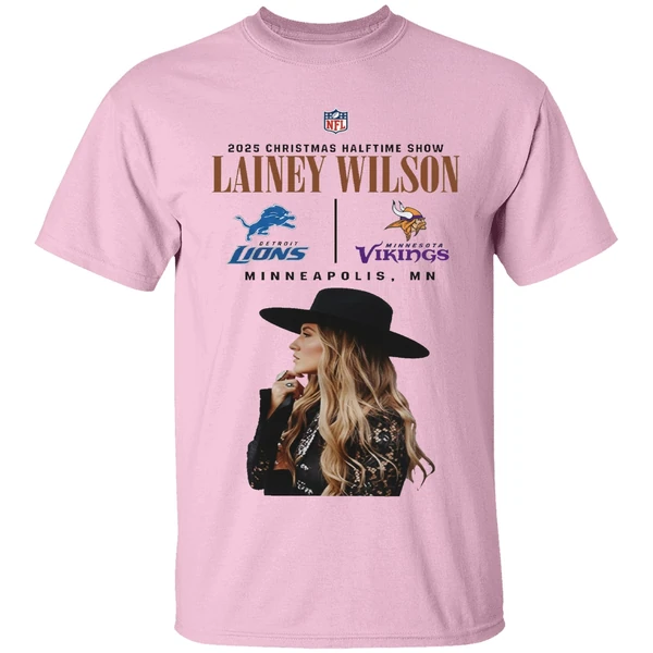 Lainey Wilson 2025 Christmas Halftime Show Detroit Lions Vs Minnesota Vikings Shirt - Image 2
